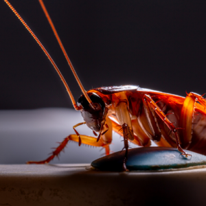 Close up of a cockroach